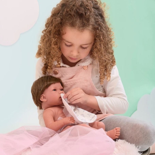 Lalka Llorens NICA con cojin rosa 73804 40cm 