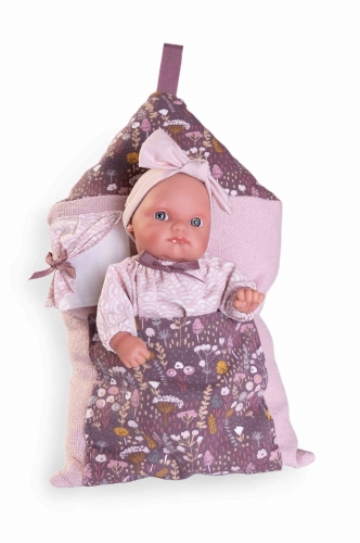Lalka Antonio Juan Mufly con cojín-casita 85315  21cm