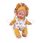 Lalka Antonio Juan Bimba con mochila portabebés 14361 zamyka oczka 