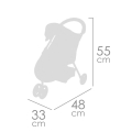 Wózek spacerówka z lalką FREYA 90251