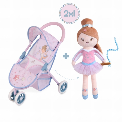 Wózek spacerówka z lalką FREYA 90251